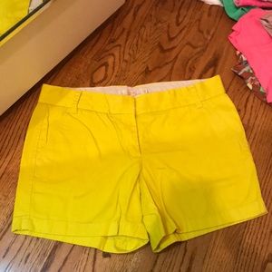 J. Crew yellow shorts